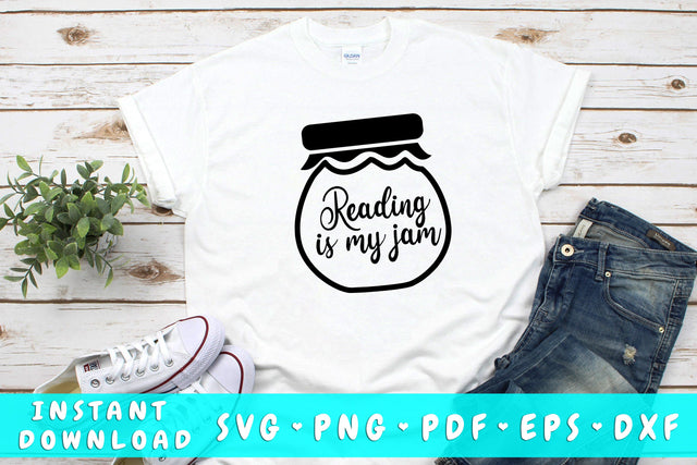 Reading Is My Jam SVG SVG HappyDesignStudio 
