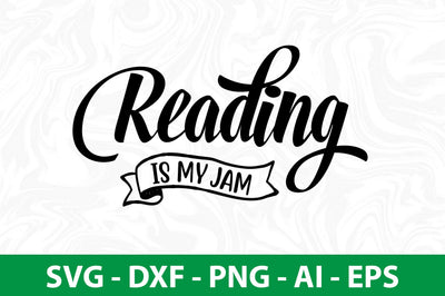Reading Is My Jam SVG SVG nirmal108roy 