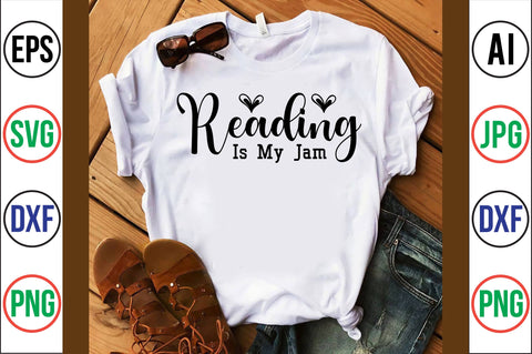 Reading Is My Jam svg SVG orpitasn 