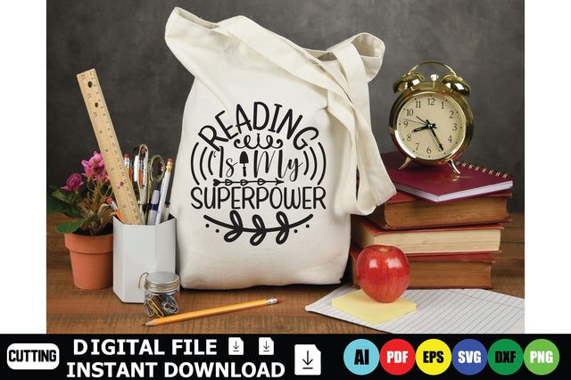 Reading Is My Superpower SVG Shahin alam 