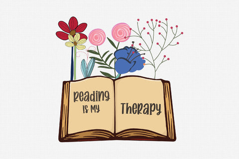 Reading is My Therapy Sublimation Sublimation Rupkotha 