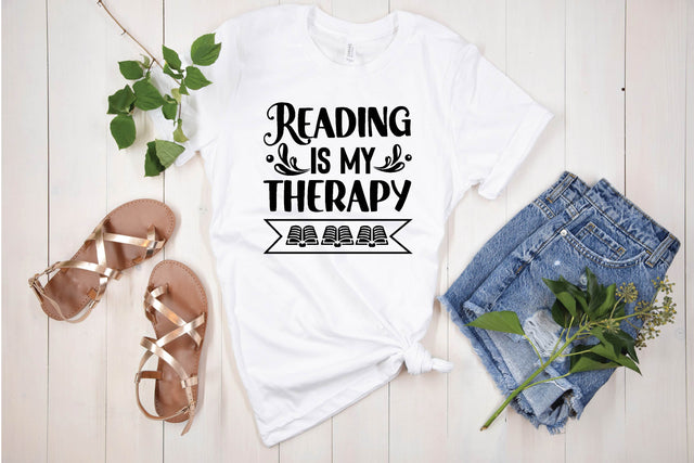 reading is my therapy SVG designer krishna 