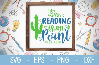reading is on point SVG cut file SVG Svgcraft 