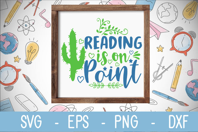reading is on point SVG cut file SVG Svgcraft 