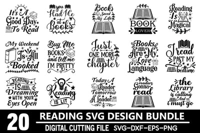 Reading Quotes Svg Bundle SVG md faruk hossain 