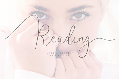Reading Signature Font Font Megatype 