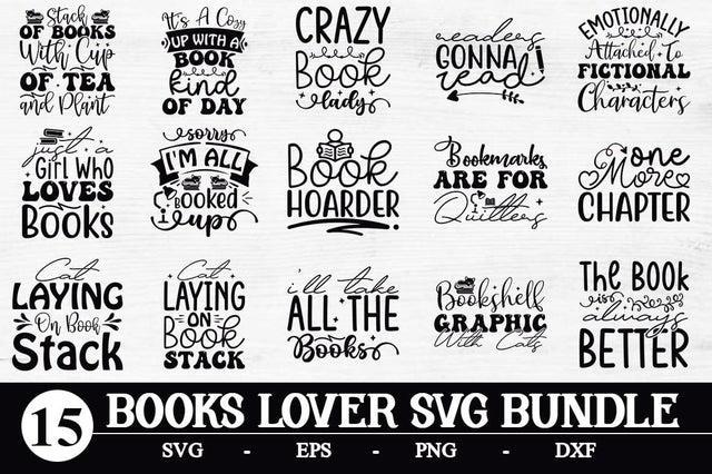 Reading svg bundle, book lover svg, book svg, library svg, book quotes svg, floral book svg, librarian svg, book t shirt svg, book worm svg SVG Svgcraft 