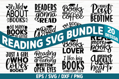 Reading SVG Bundle Cut File SVG akazaddesign 