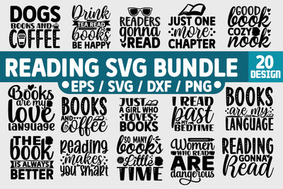 Reading SVG Bundle Cut File SVG akazaddesign 