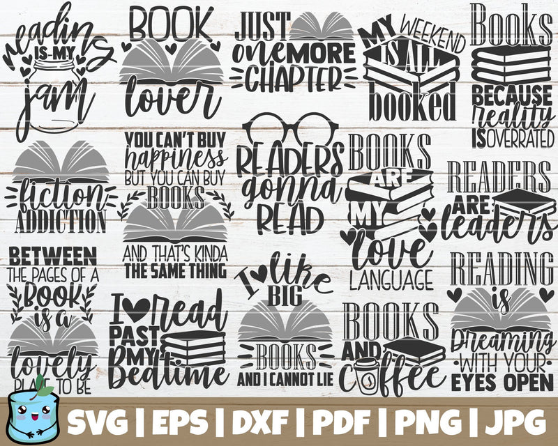 reading SVG Bundle SVG MintyMarshmallows 