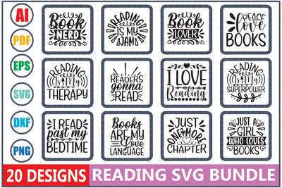 Reading SVG Bundle SVG Shahin alam 
