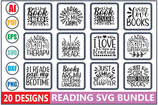 Reading SVG Bundle SVG Shahin alam 