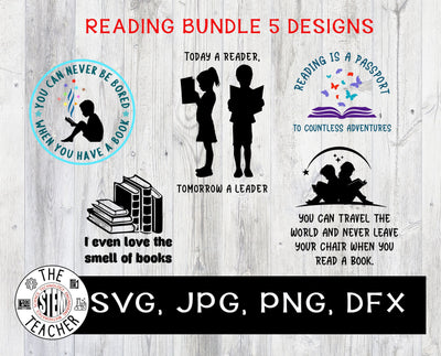 Reading SVG Bundle SVG The STEM Teacher 