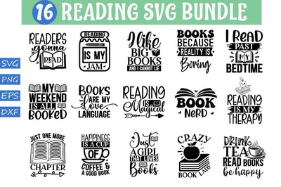 Reading Svg Bundle.Book Svg, Books SVG Bundle, SVG Designangry 