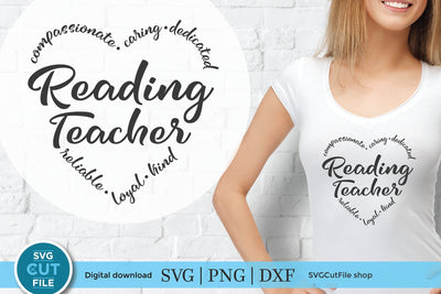 Reading teacher svg, read svg, Title 1 teacher svg, Title One teacher svg, remedial reading svg, appreciation, recovery, svg dxf png SVG SVG Cut File 