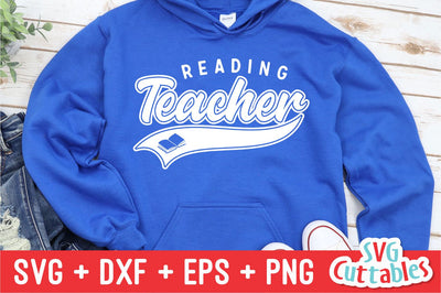 Reading Teacher svg - Teacher Cut File - Occupation - Swoosh - svg - dxf - eps - png - Cut File - Silhouette - Cricut - Digital Download SVG Svg Cuttables 