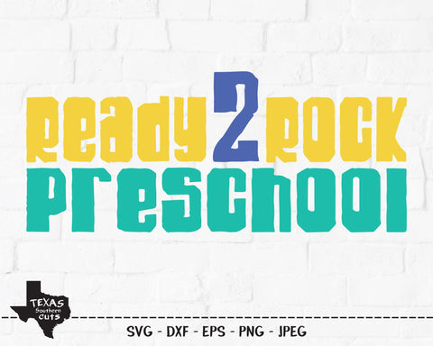 Ready 2 Rock Preschool | School SVG SVG Texas Southern Cuts 