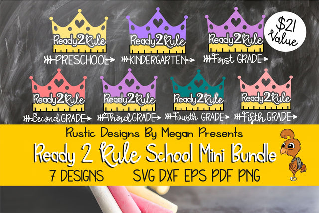 Ready 2 Rule Back To School SVG Bundle SVG Tinker & Teal