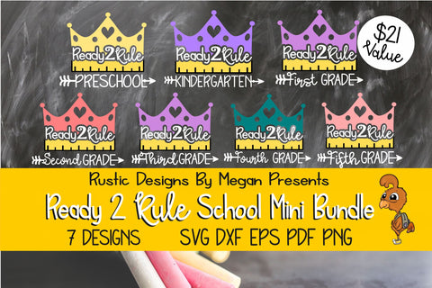 Ready 2 Rule Back To School SVG Bundle SVG Tinker & Teal 