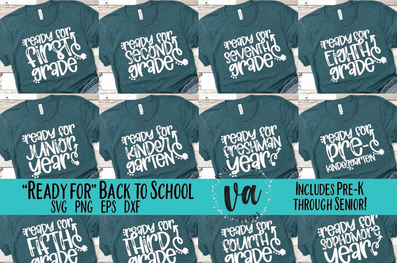 Ready for Grades Back to School SVGs SVG V. Anderson Designs 