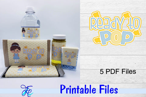 Ready To Pop - Blue w solid 3D Paper Family Creations 