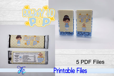 Ready To Pop - Blue w solid 3D Paper Family Creations 