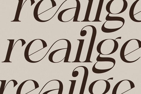 reailge Typeface Font Storytype Studio 