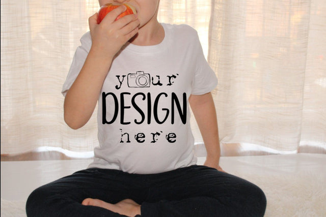 Real Child White T-shirt Mockup, Children Model Mockup,Brother, School, Kids Tshirt Mockup,Model Mockup,Toddler Mockup,Model Athletic Mockup Mock Up Photo ArtStudio 