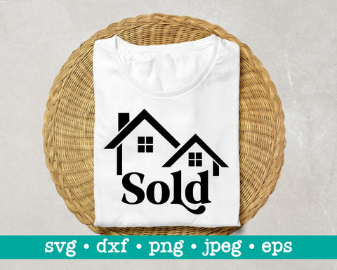 Real estate sold svg, Real estate sold png, House cut files, Real estate agent svg, Sold sign svg, Real estate facts svg SVG MAKStudion 