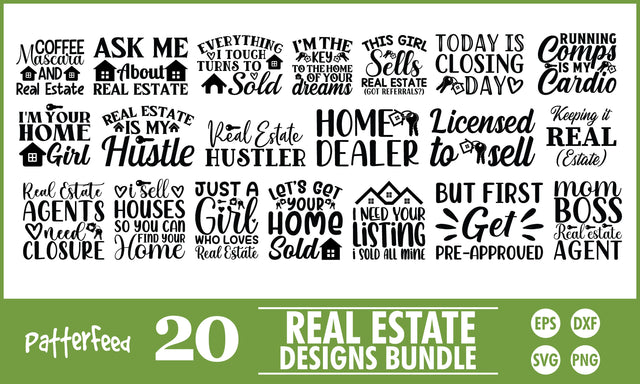 Real Estate SVG Designs Bundle SVG PatternFeed8 