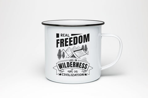 Real Freedom Lies In Wilderness Not Civilization, Camping and Adventure SVG SVG futivesvg 