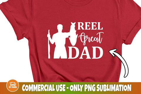 Real Great Dad SVG, Fishing Svg, Father's Day Svg, Digital Download, Fisherman Silhouette, Dad Sign Svg, Dad Shirt Svg, Cut File For Cricut SVG TonisArtStudio 