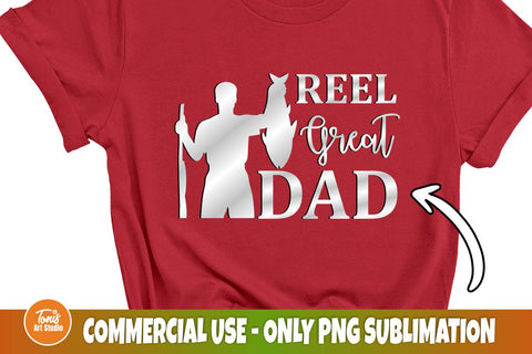 Real Great Dad SVG, Fishing Svg, Father's Day Svg, Digital Download, Fisherman Silhouette, Dad Sign Svg, Dad Shirt Svg, Cut File For Cricut SVG TonisArtStudio 