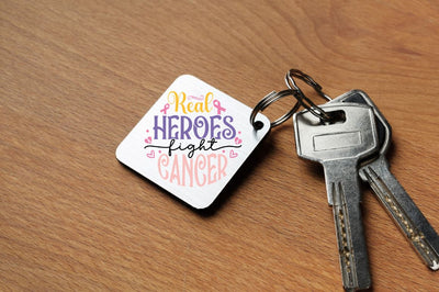 Real heroes fight cancer SVG SVG DESIGNISTIC 