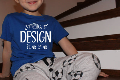 Real Kids T-shirt Mockup, Children Model Mockup , Athlethic T-shirt Mockup, Blue Tshirt Kids Mockup, Model T-shirt Mockup,Toddler Mock Up Photo ArtStudio 