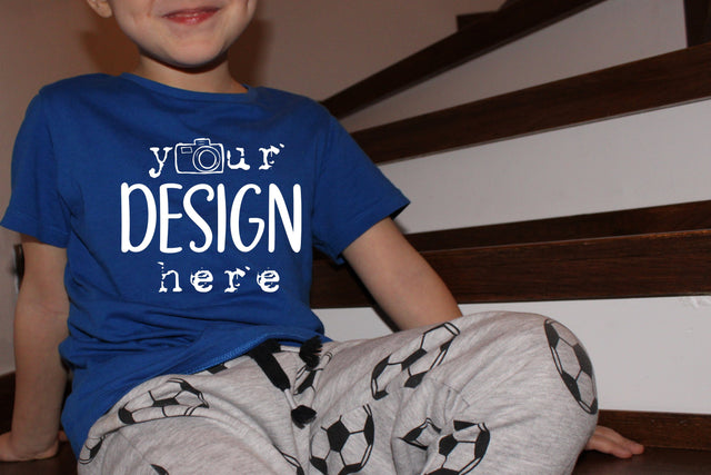 Real Kids T-shirt Mockup, Children Model Mockup , Athlethic T-shirt Mockup, Blue Tshirt Kids Mockup, Model T-shirt Mockup,Toddler Mock Up Photo ArtStudio 