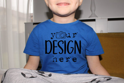 Real Kids T-shirt Mockup, Children Model Mockup , Athlethic T-shirt Mockup, Blue Tshirt Kids Mockup, Model T-shirt Mockup,Toddler Mockup Mock Up Photo ArtStudio 
