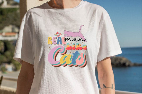 Real Man Like Cats Sublimation SVGArt 