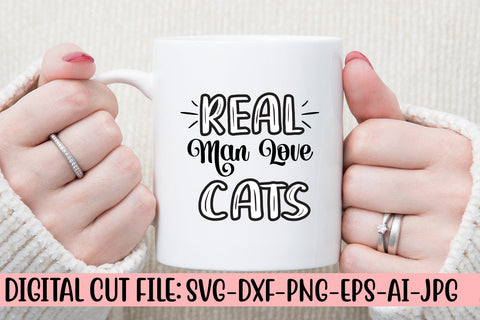 Real Man Love Cats SVG Design SVG Syaman 