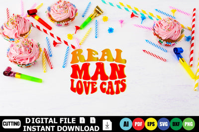 Real Man Love Cats SVG Shahin alam 
