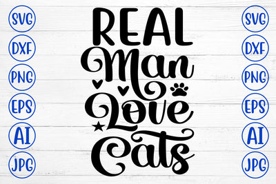 Real Man Love Cats SVG SVG Syaman 