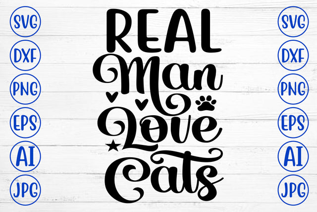 Real Man Love Cats SVG SVG Syaman 