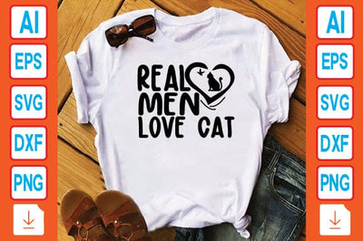 Real Men Love Cat SVG Craftlabsvg24 