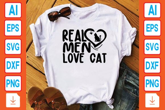 Real Men Love Cat SVG Craftlabsvg24 