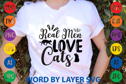 Real Men Love Cats, Cat SVG Design SVG Rafiqul20606 