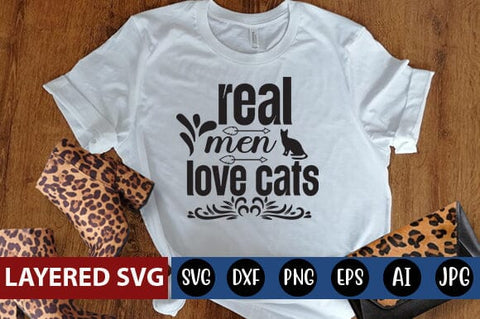 real men love cats Svg SVG Blessedprint 