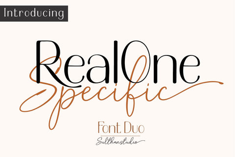 Real one specific Font Sulthan studio 