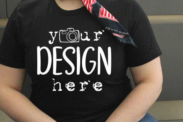 REAL SHIRT MOCKUP, Real Tshirt Mockup, Black Mug Mockup, Black Bella Canvas 3001 T-shirt Mockup, Model Mockup, Curvy Woman,Jpg file Mock Up Photo ArtStudio 