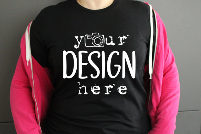 REAL SHIRT MOCKUP, Real Tshirt Mockup, Black Mug Mockup, Black Bella Canvas 3001 T-shirt Mockup, Model Mockup, Curvy Woman,Jpg file Mock Up Photo ArtStudio 