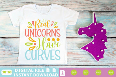 Real Unicorns Have Curves SVG Shahin alam 